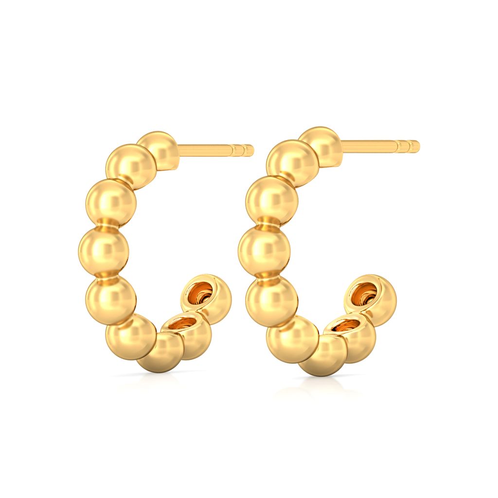 Spot the Dot Gold Earrings