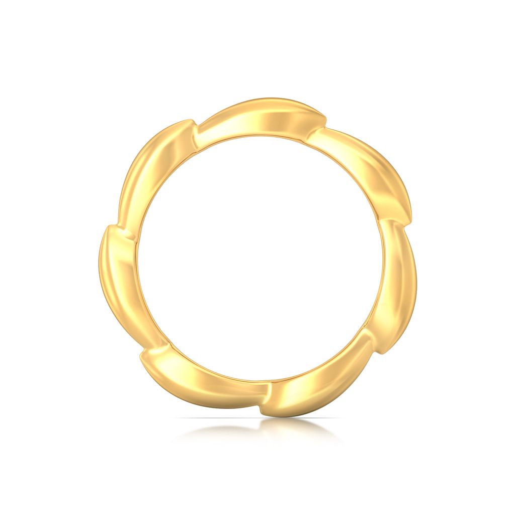 Falcate Facets Gold Rings image