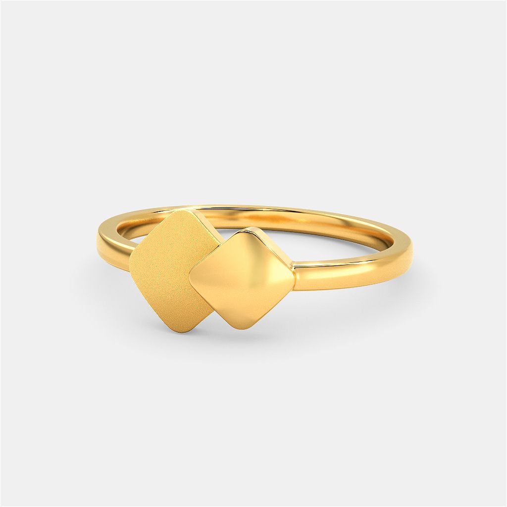 Matt Drop Gold Rings image
