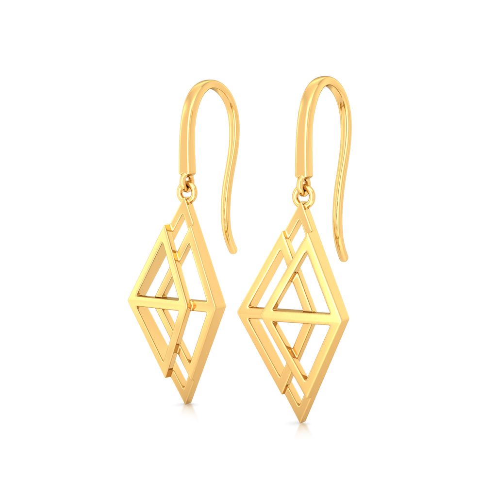 Quad Lace Gold Earrings