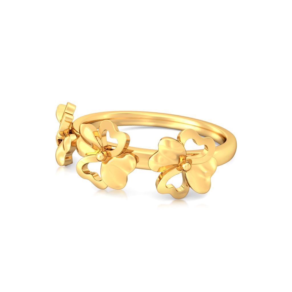 Florally Fabulous Gold Rings image