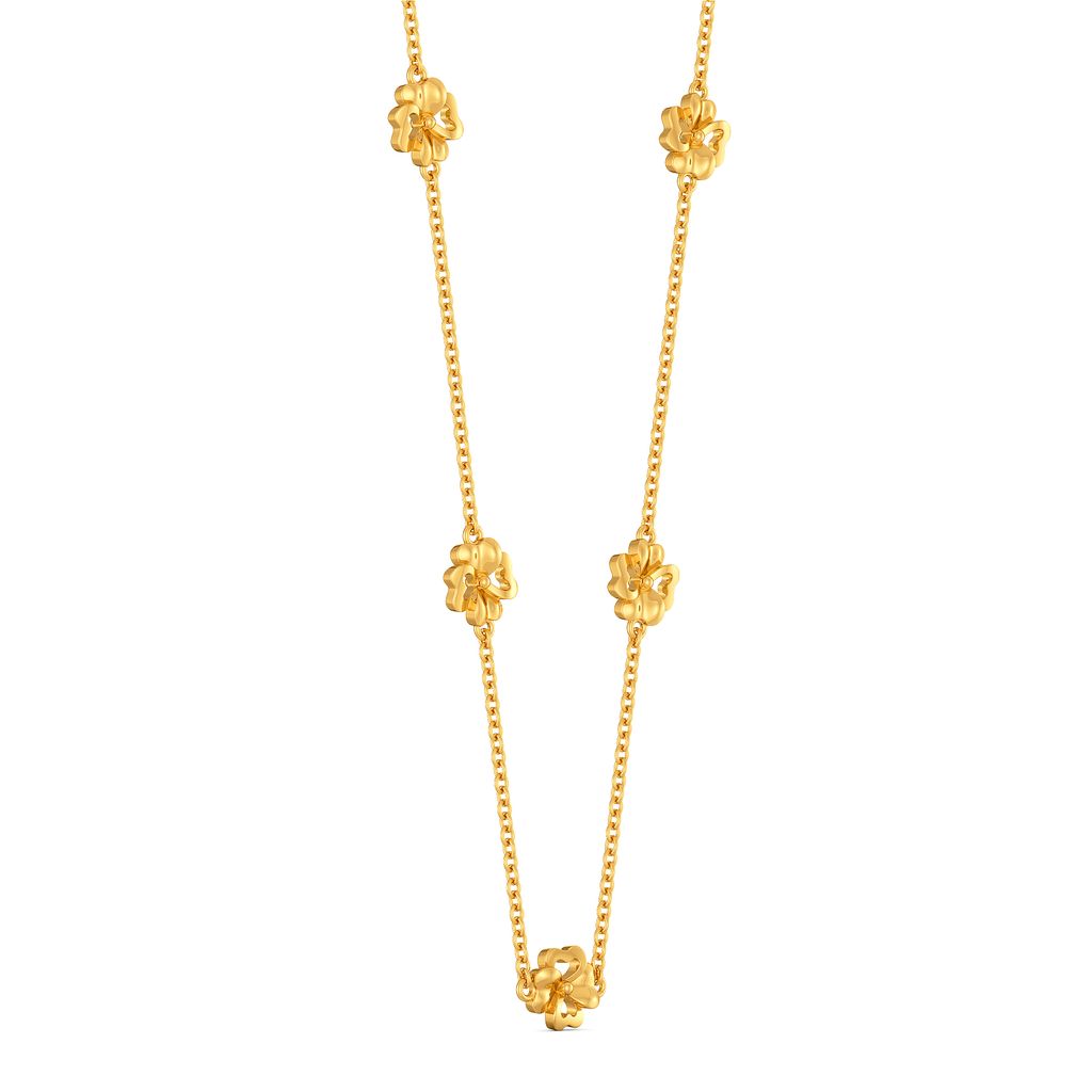 Florally Fabulous Gold Necklaces