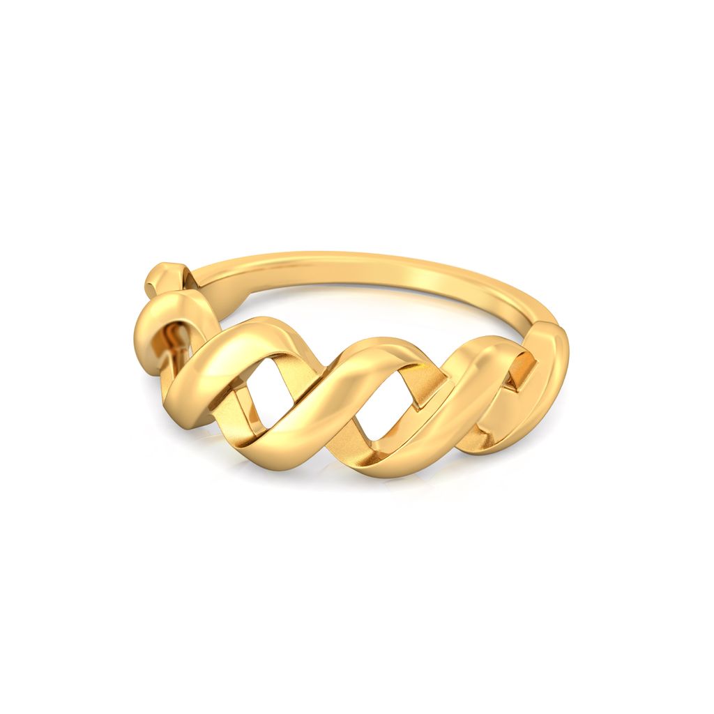 Spiral Goes Viral Gold Rings image