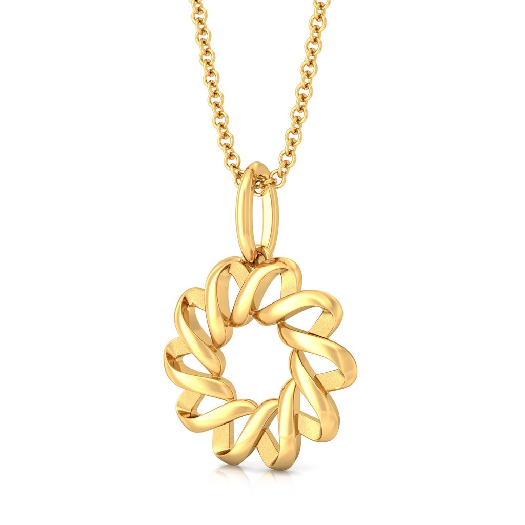 Spiral Goes Viral Gold Pendants