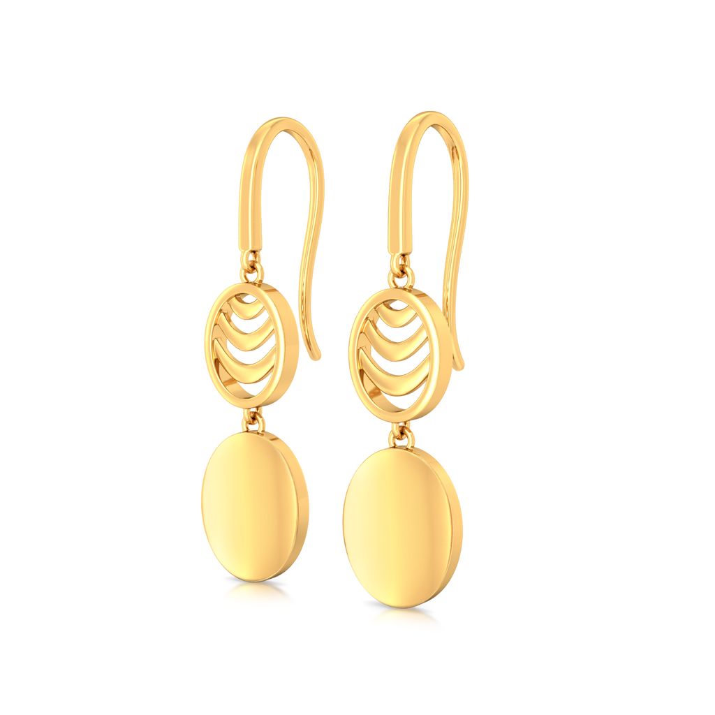 Oval Ambition Gold Earrings