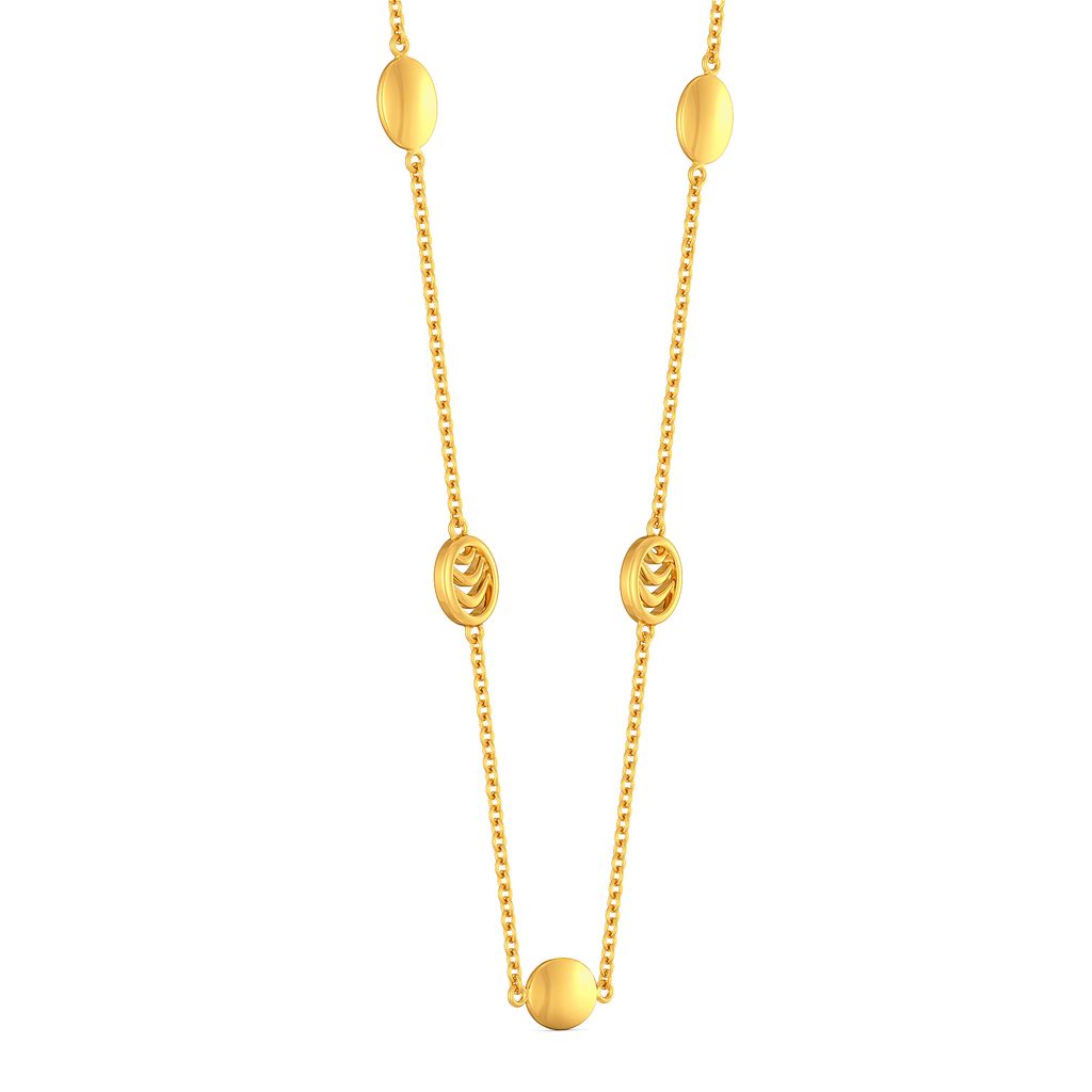 Oval Ambition Gold Necklaces