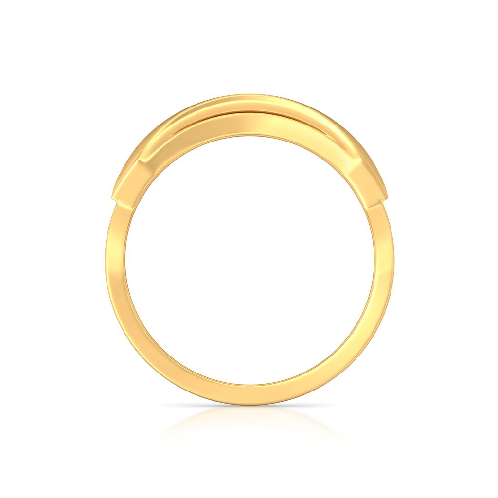 Culture Curvature Gold Rings image