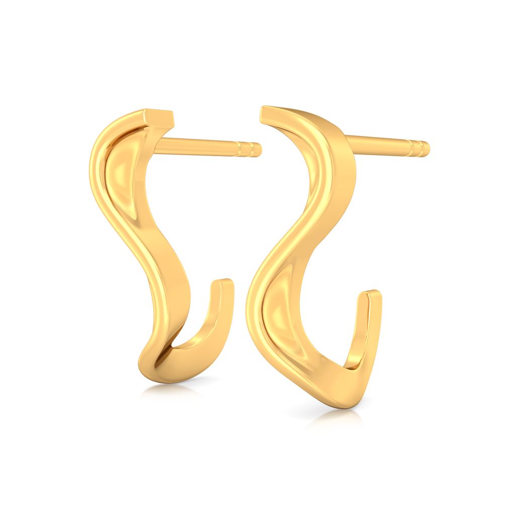 Crave the wave Gold Earrings