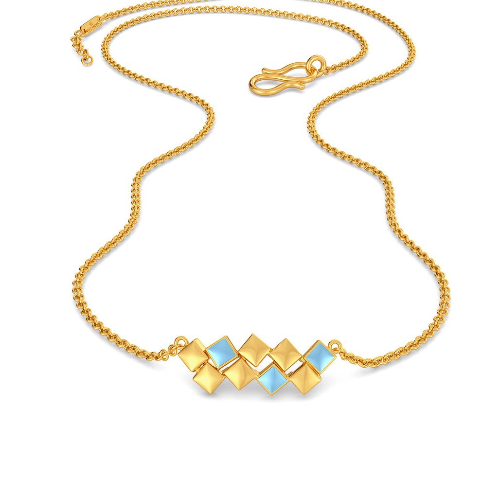 Ice Cubes Gold Necklaces