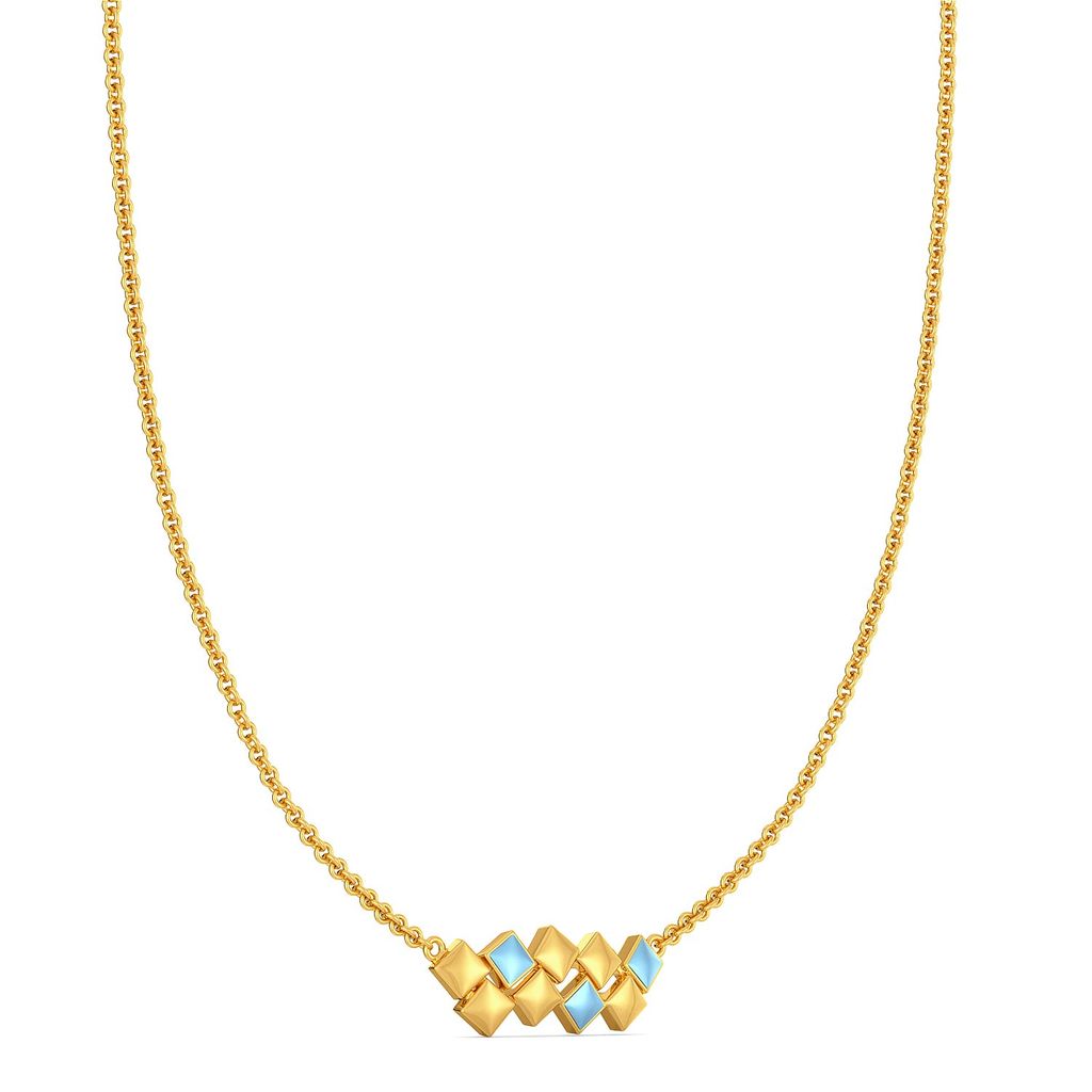 Ice Cubes Gold Necklaces