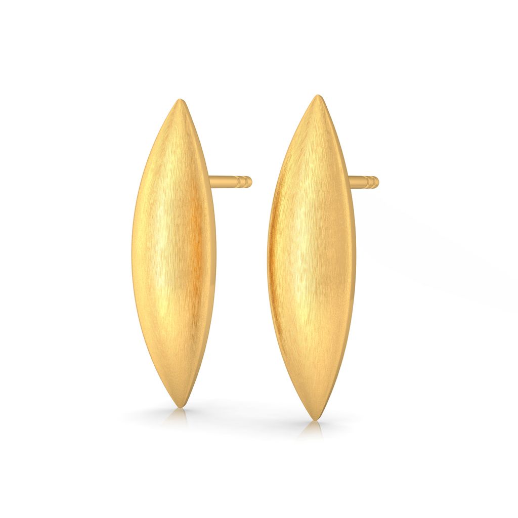 Flex Convex Gold Earrings