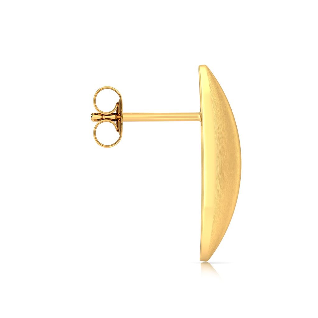 Flex Convex Gold Earrings