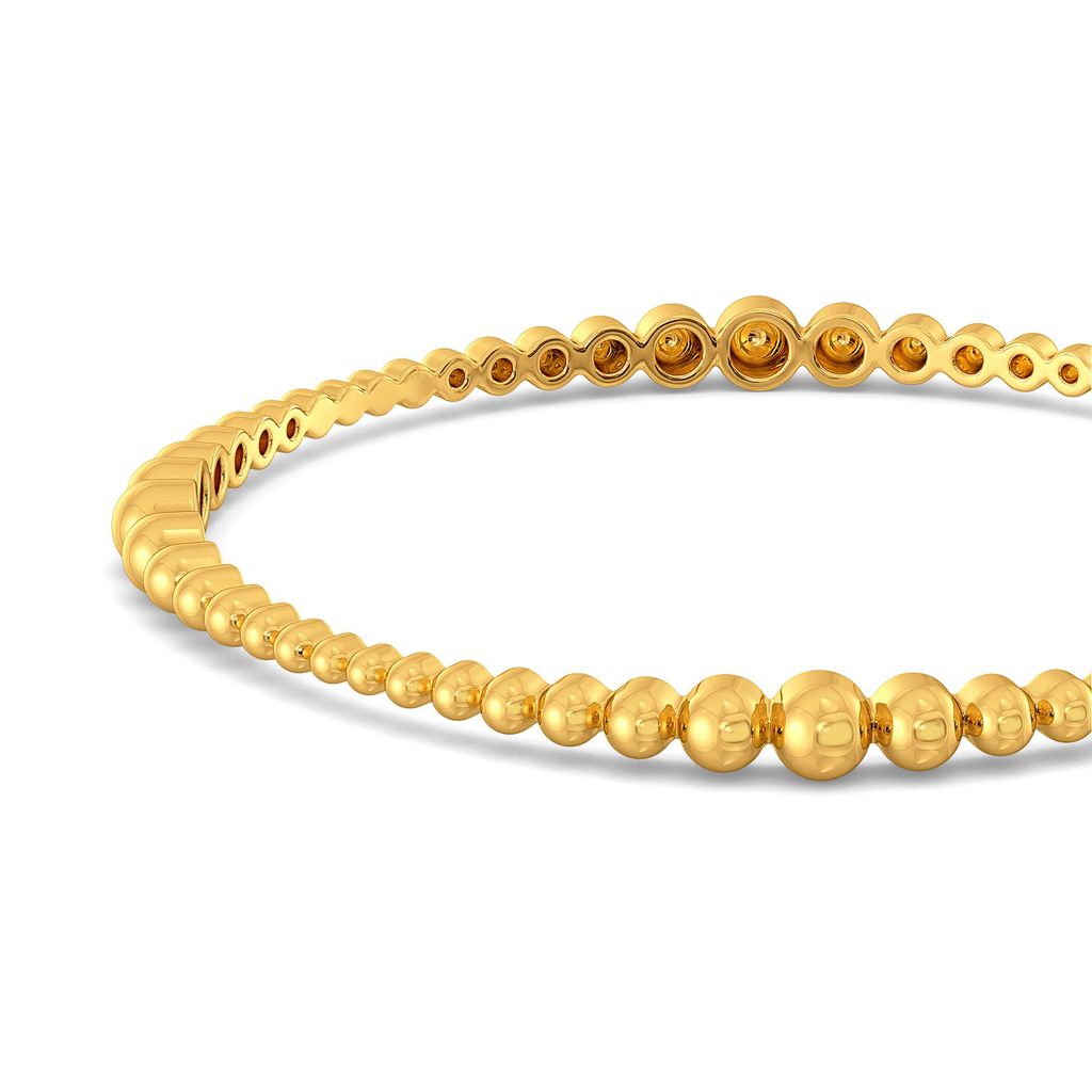 Dot Slot Gold Bangles