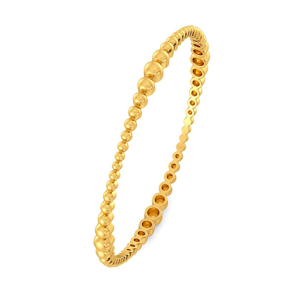 Dot Slot Gold Bangles
