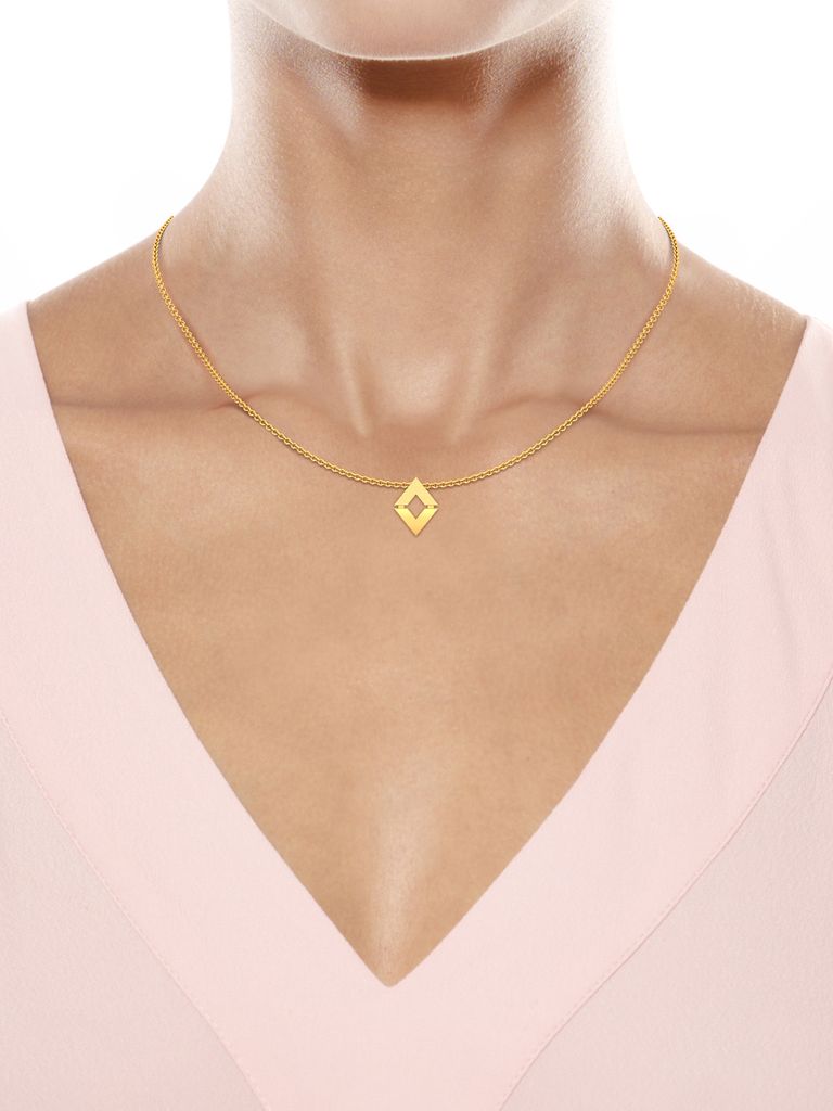 Triangular Tales Gold Pendants