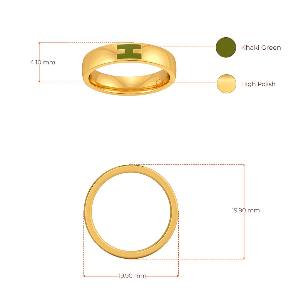 Boots N Buttons Gold Rings image
