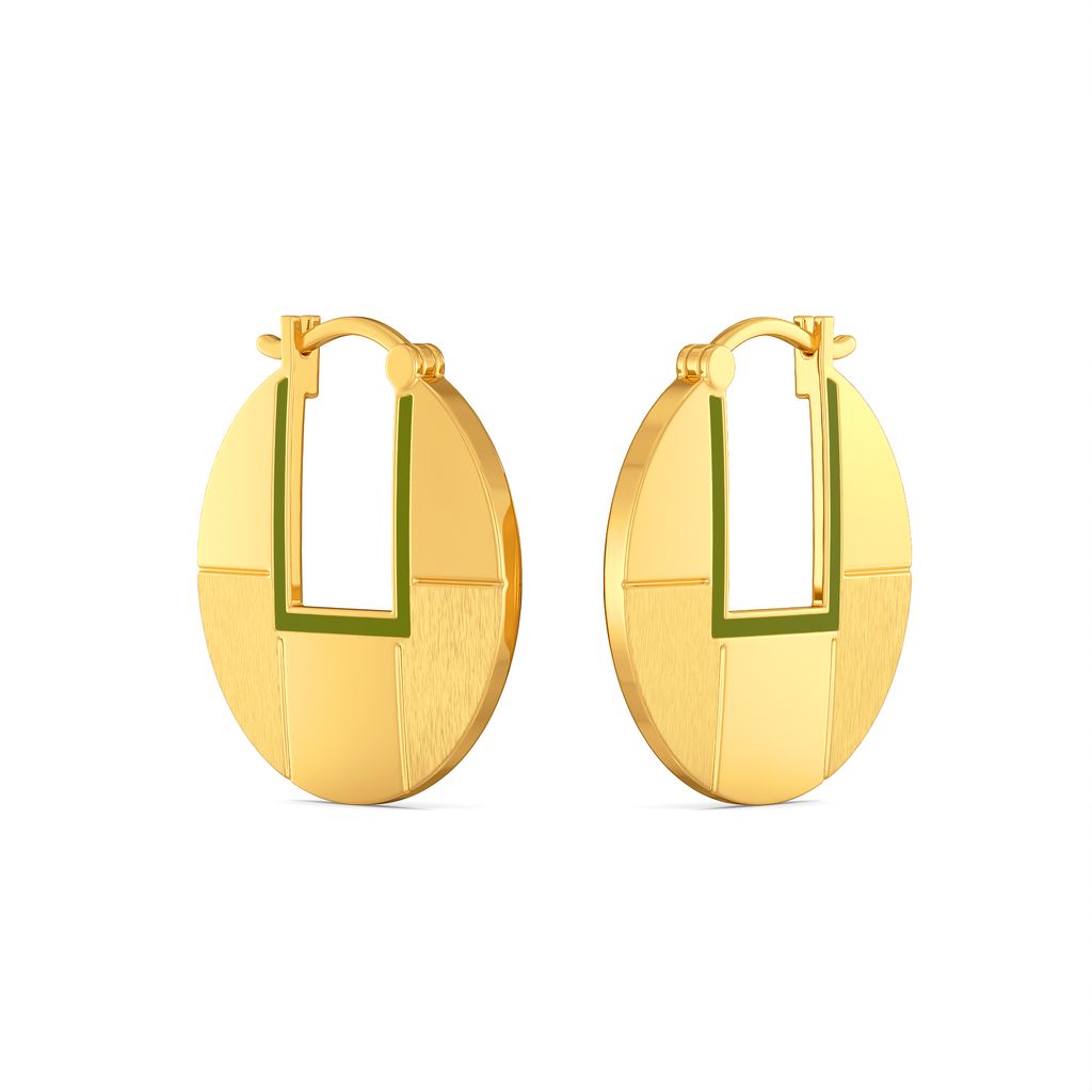 A Khaki Story Gold Earrings