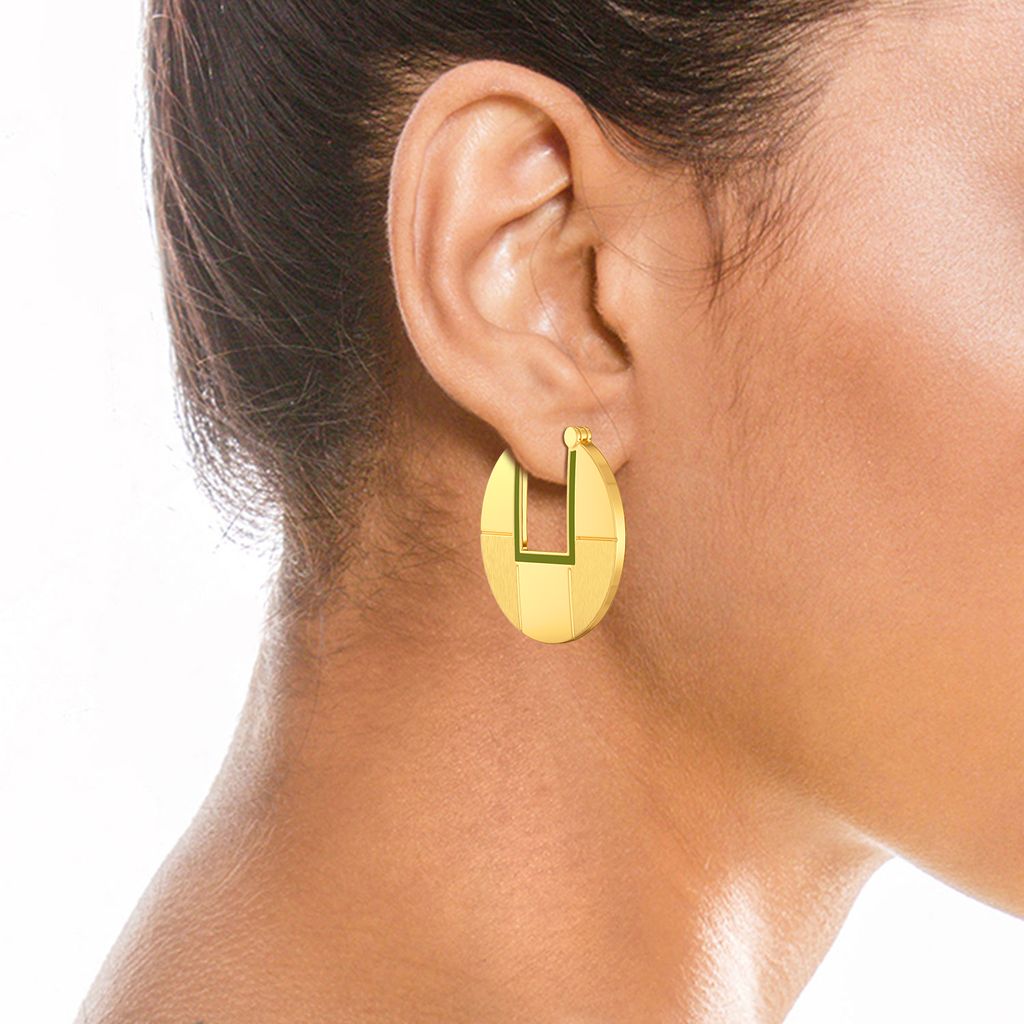 A Khaki Story Gold Earrings