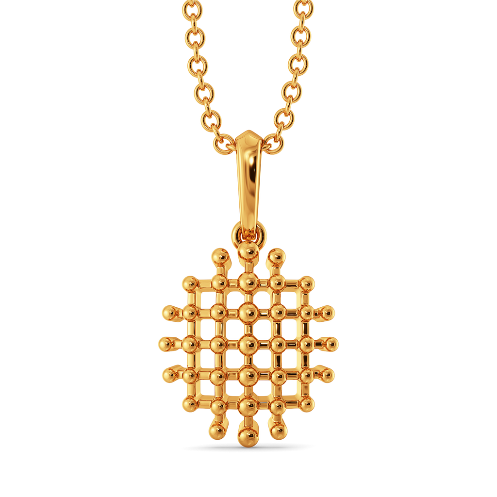 Mesh Mystique Gold Pendants