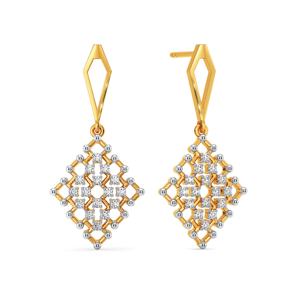Not Just a Weave Diamond Earrings