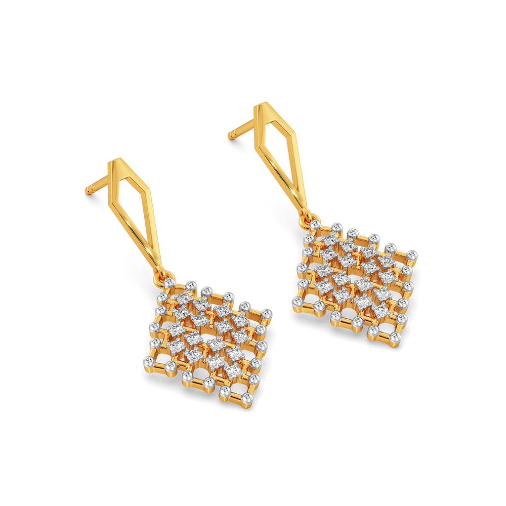 Not Just a Weave Diamond Earrings