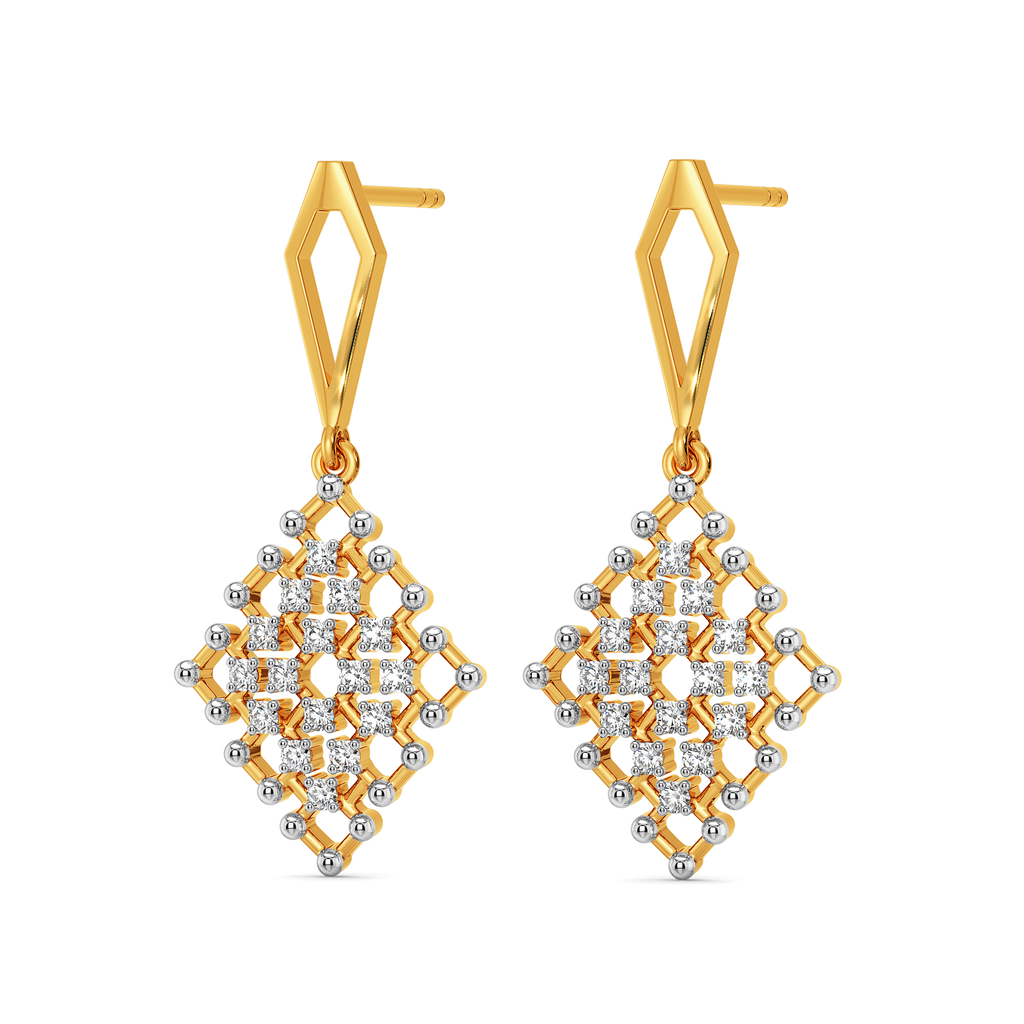 Not Just a Weave Diamond Earrings