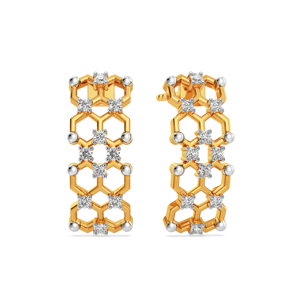 Not Just a Weave Diamond Earrings