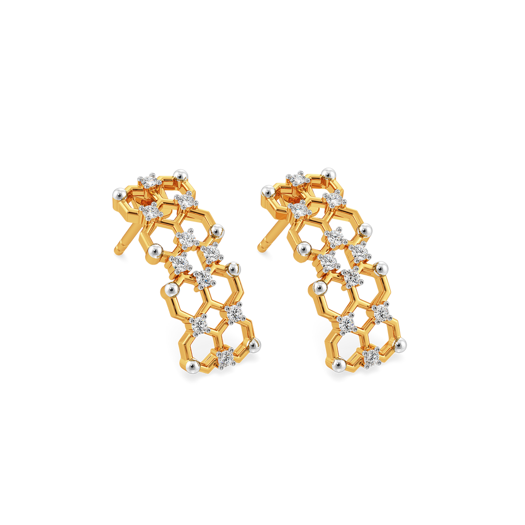 Not Just a Weave Diamond Earrings
