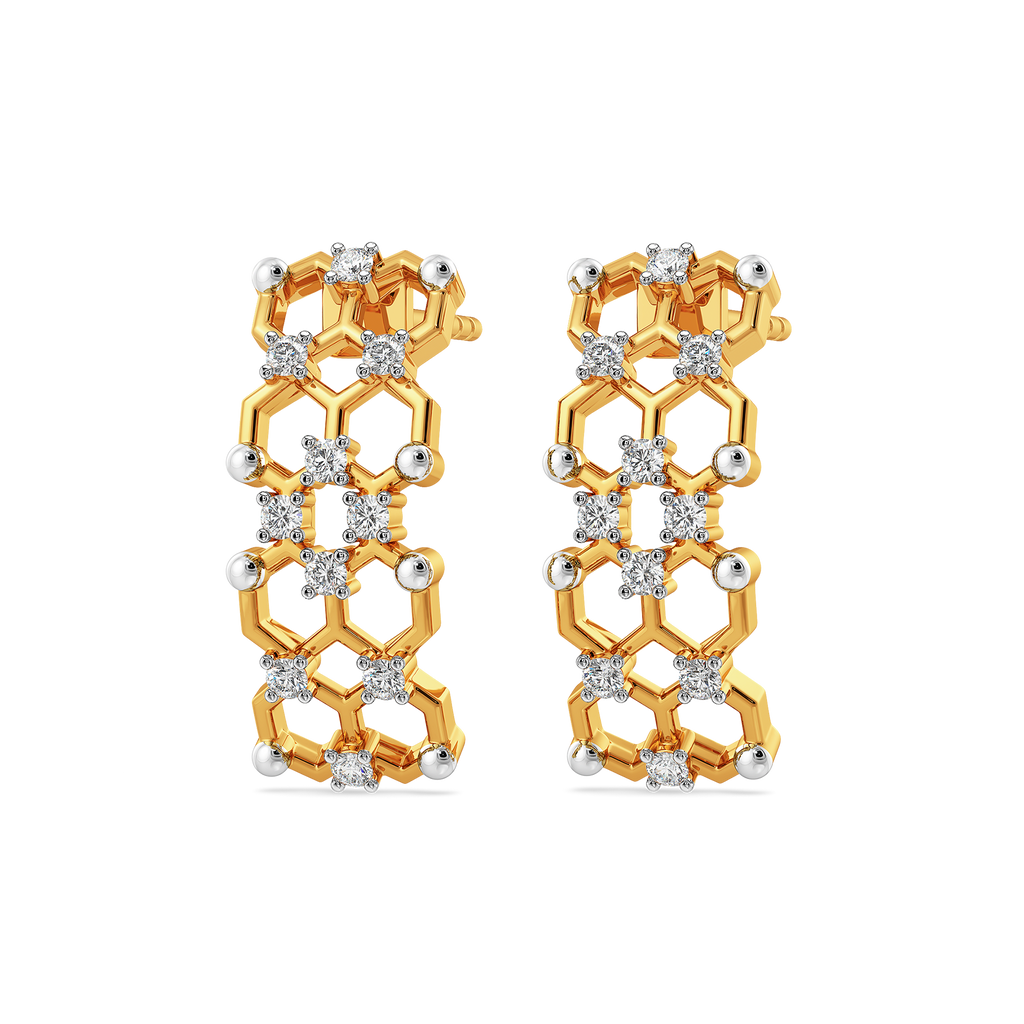 Not Just a Weave Diamond Earrings