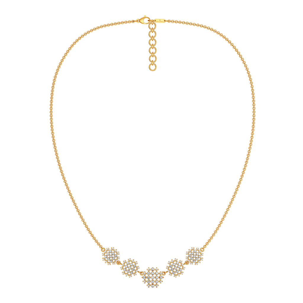 Not Just a Weave Diamond Necklaces