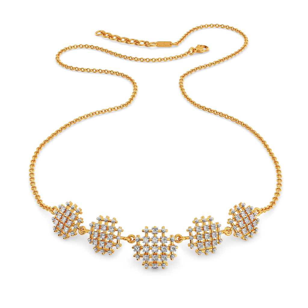 Not Just a Weave Diamond Necklaces