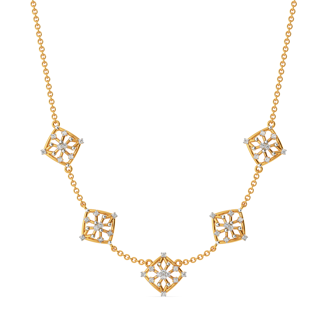 Lets Mesh It Diamond Necklaces