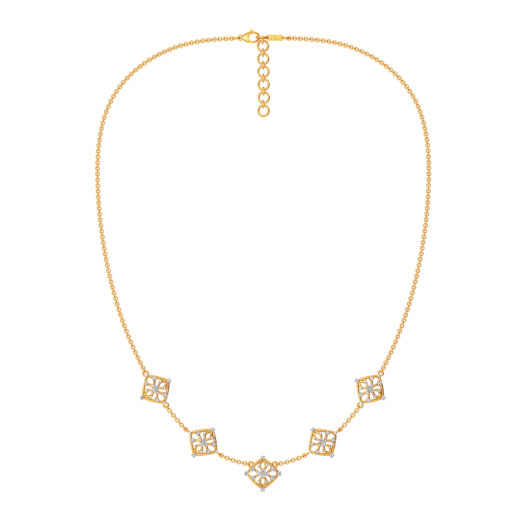 Lets Mesh It Diamond Necklaces
