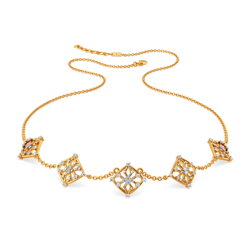 Lets Mesh It Diamond Necklaces