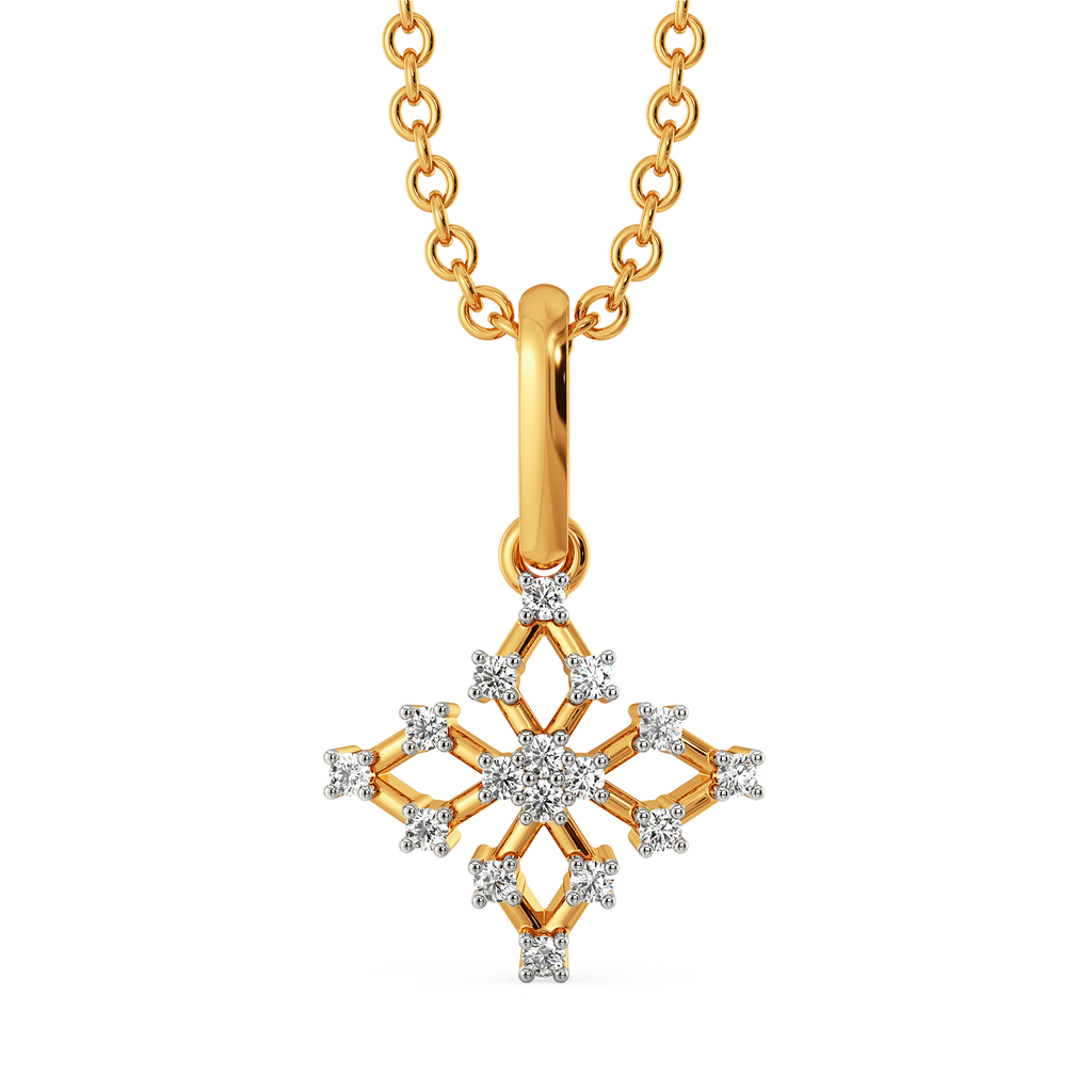 Lets Mesh It  Diamond Pendants