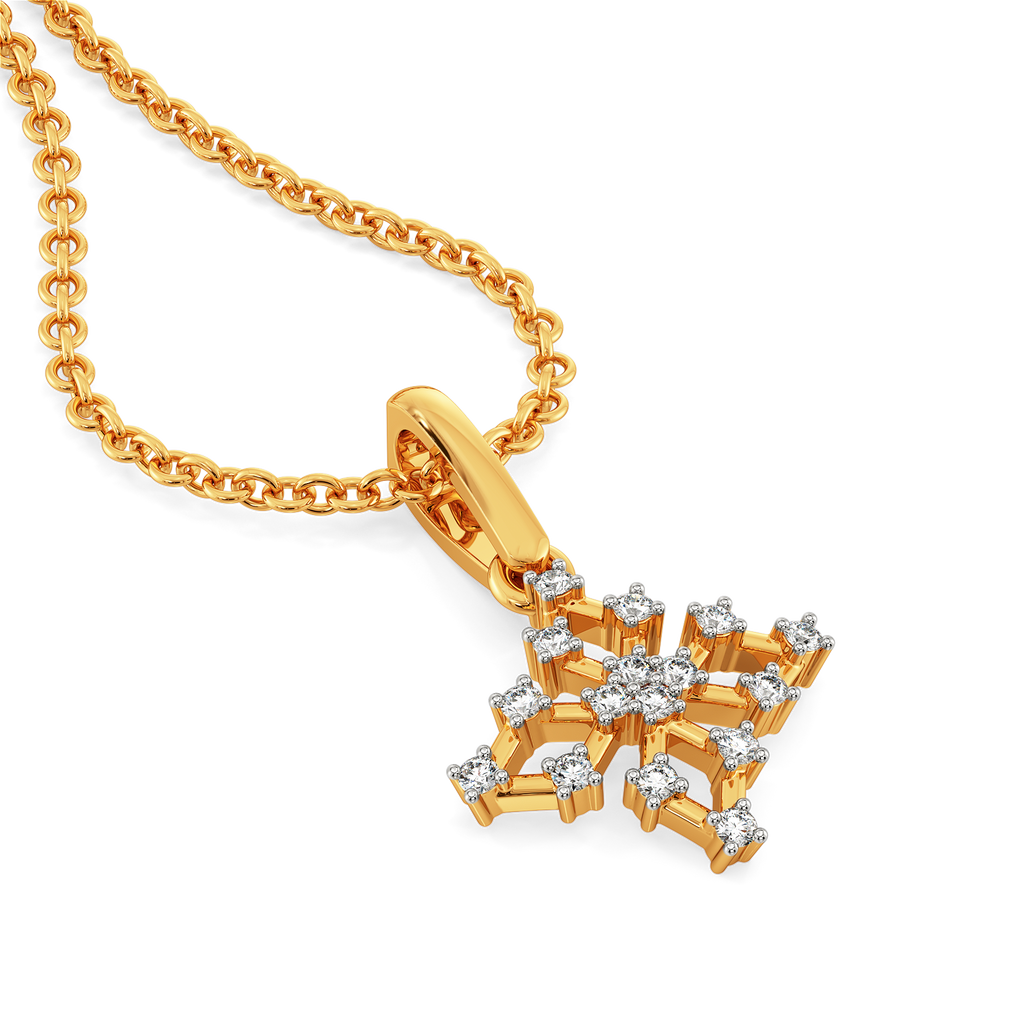 Lets Mesh It  Diamond Pendants