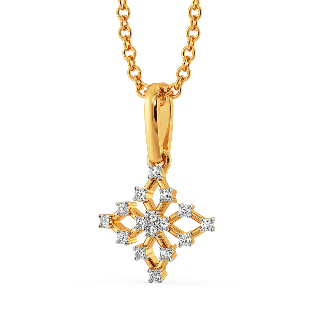 Lets Mesh It  Diamond Pendants