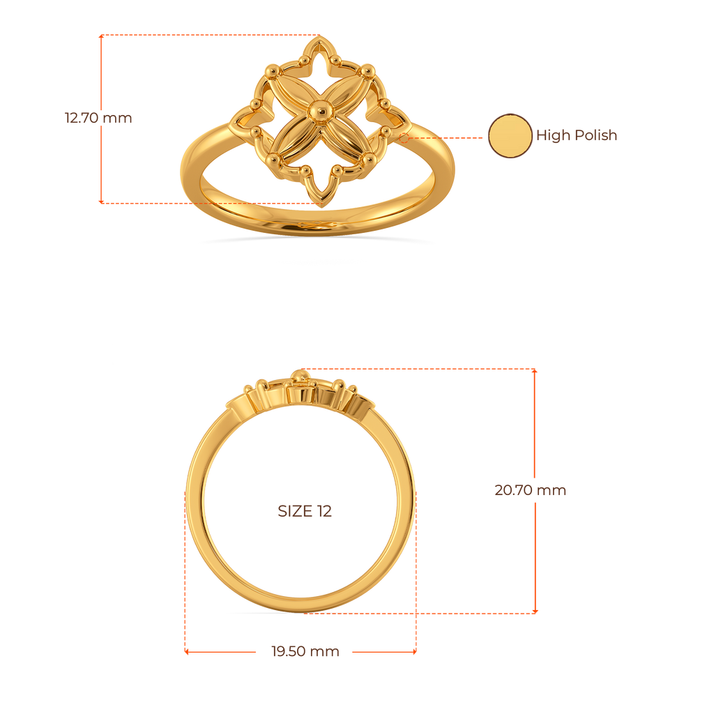 Mesh Magic  Gold Rings image