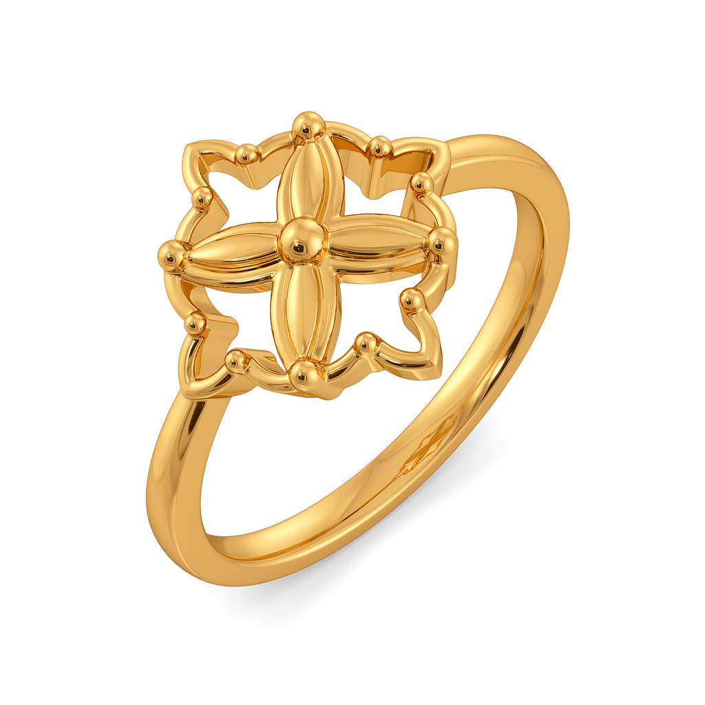 Mesh Magic  Gold Rings