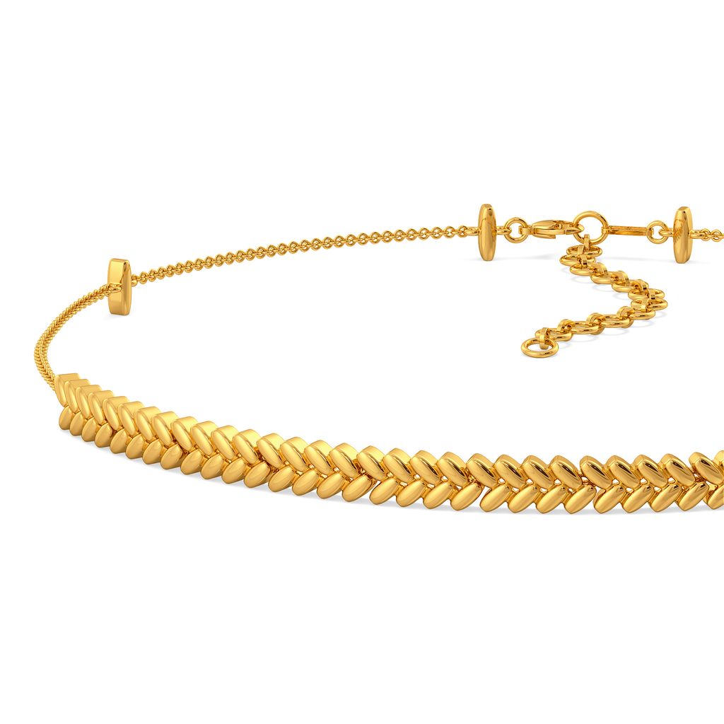 Plait Shields Gold Necklaces
