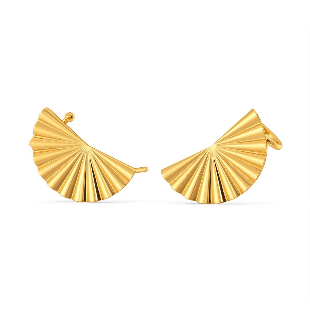 Derma Caz Gold Earrings