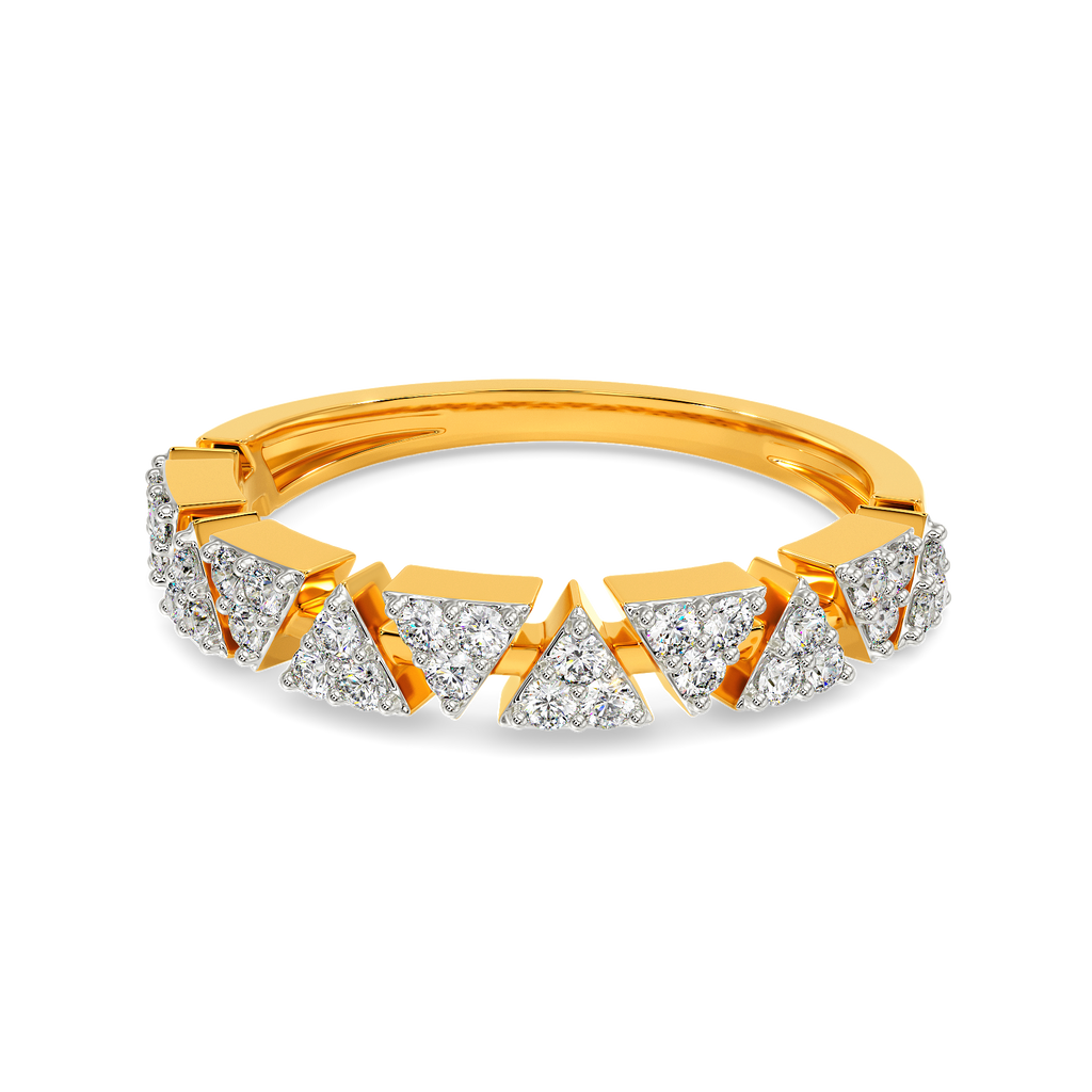 Modern Minimalist Diamond Rings alternate view 2
