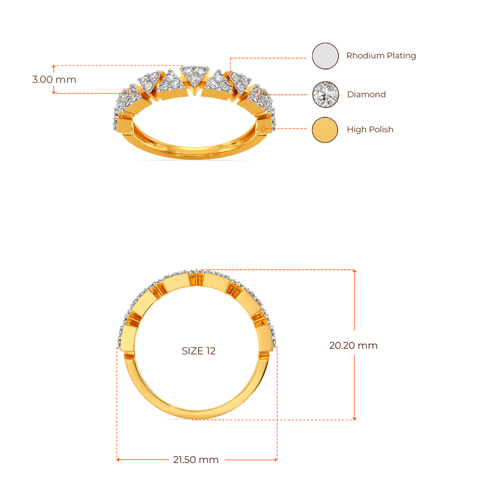 Modern Minimalist Diamond Rings image