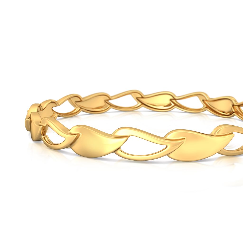 Boteh-e-ful Gold Bangles