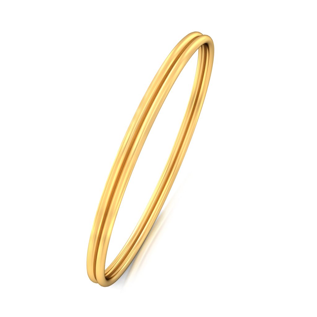 Double Decker Gold Bangles