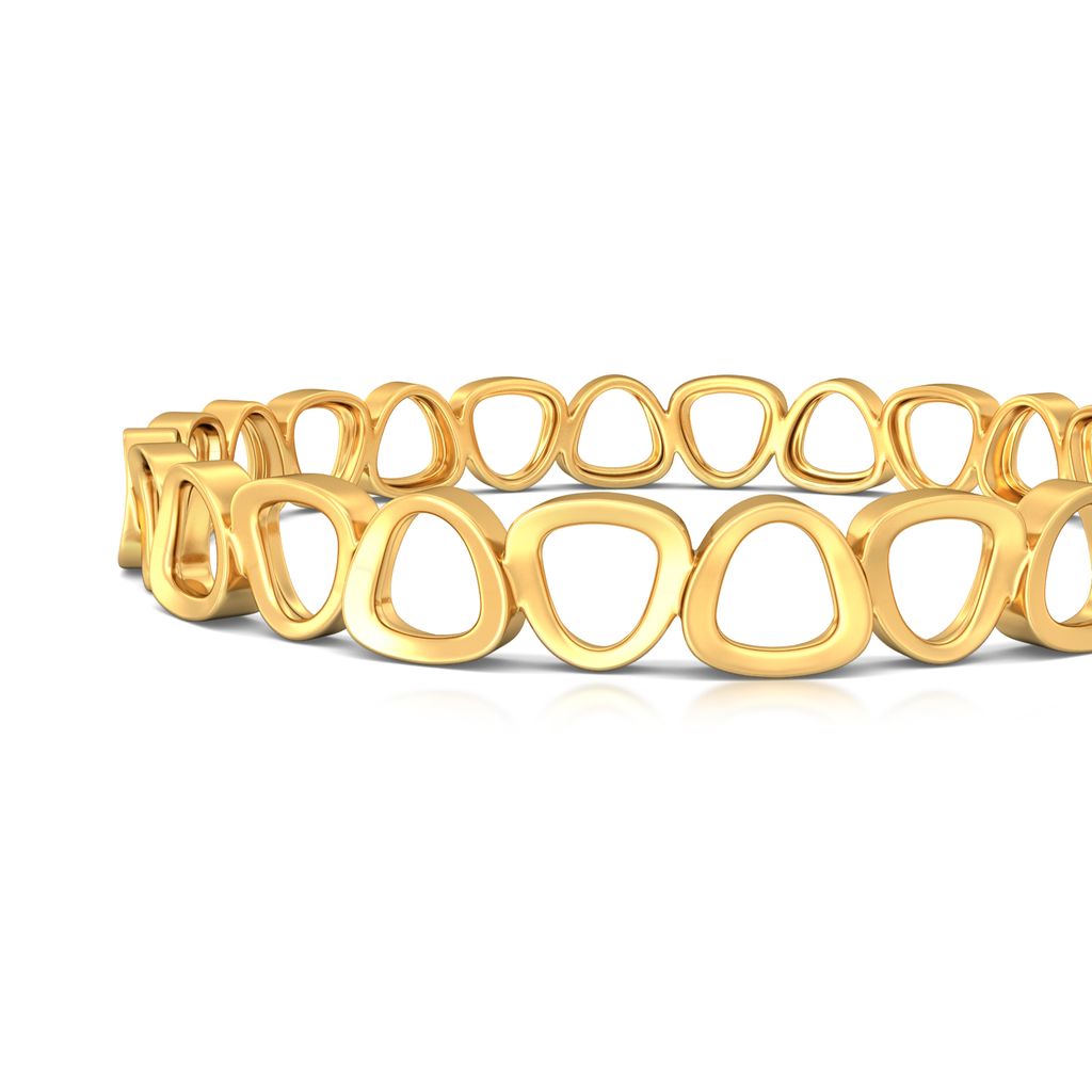 Pebble Perfect Gold Bangles