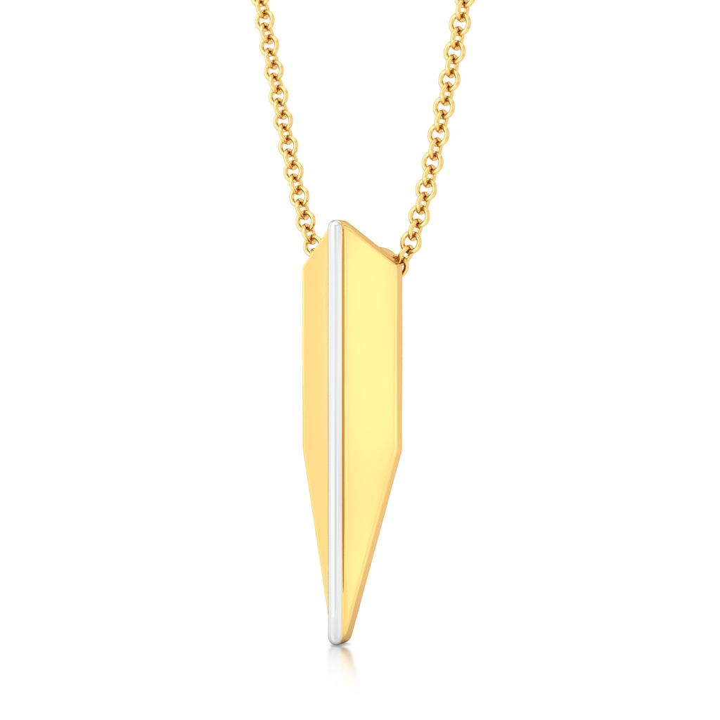 Polygon Shield Gold Pendants