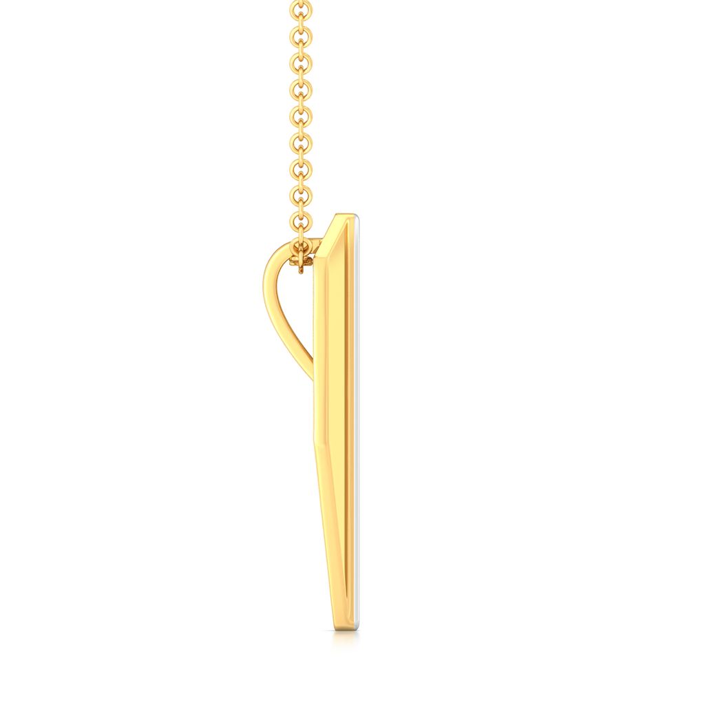 Polygon Shield Gold Pendants
