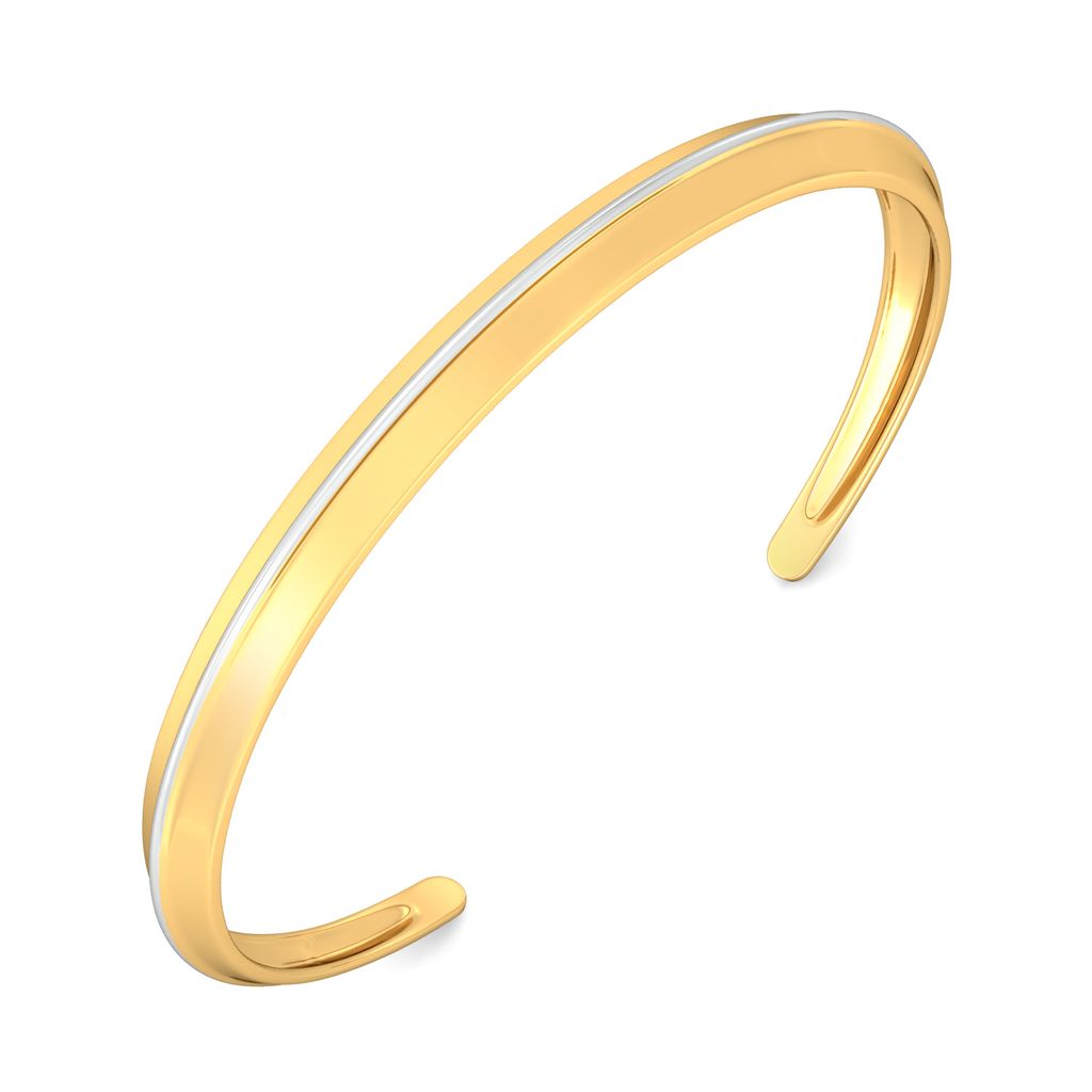 Polygon Shield Gold Bangles