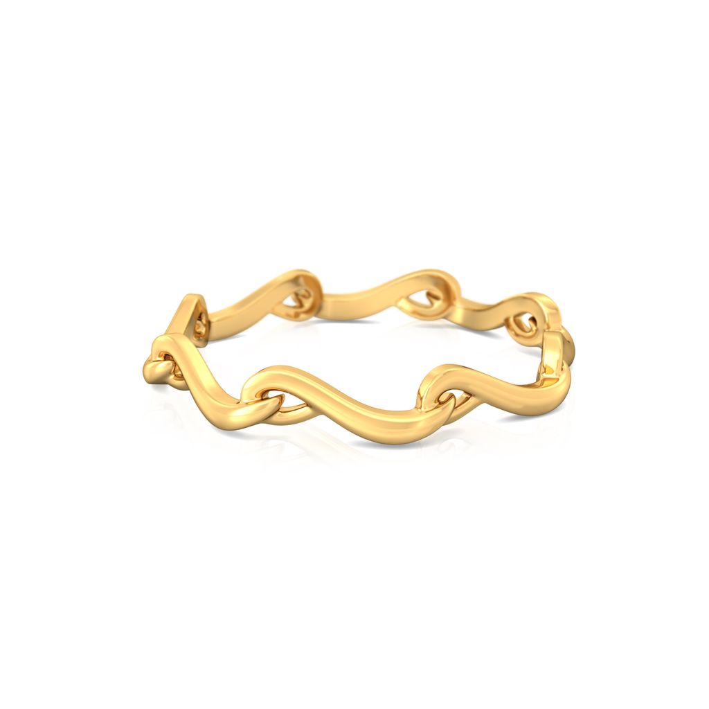 Floral Stylist Gold Rings image